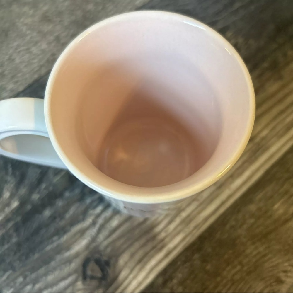 Mary Kay Pink And White Striped Ceramic Coffee Mug Vintage - Picture 4 of 6